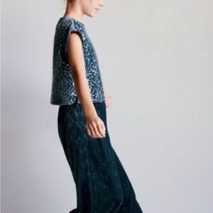 Zara kids SEQUINNED VELOUR JUMPSUIT | Girl size 10